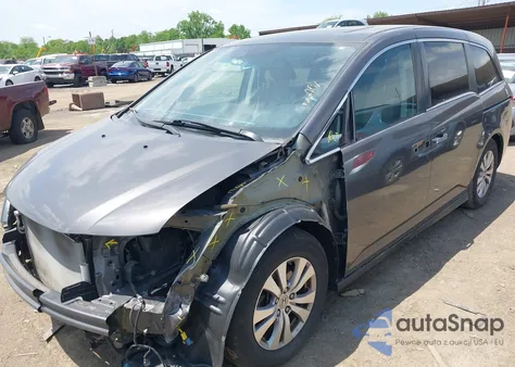 2014 Honda Odyssey Ex-L from USA, damaged, VIN 5FNRL5H64EB089875